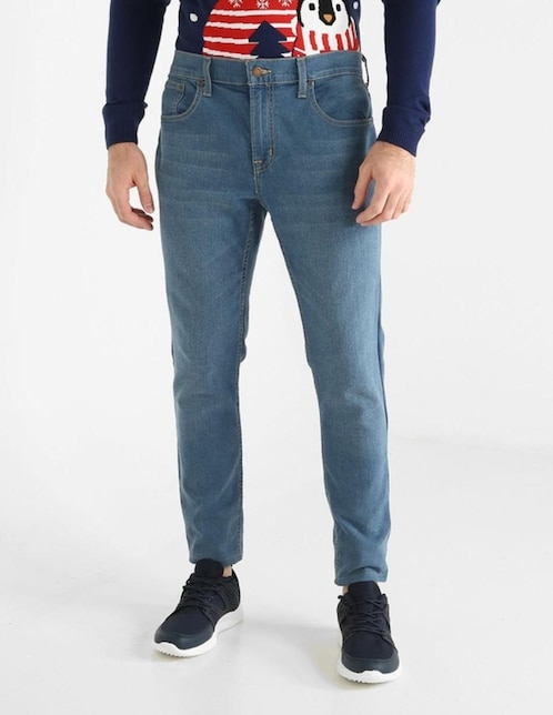 Jeans Hombre Rock Rivet Pantalones Vaqueros Ajustados Para Hombre - Corte Recto, Mezclilla Pesada, Tallas UK 30-40 Jeans Hombre Slim Rectos
