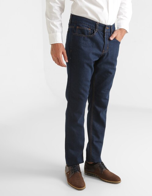 Jeans Contempo de caballero corte slim cintura media en SB