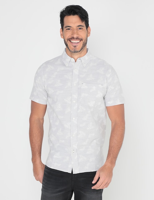 Camisa casual manga corta para hombre 1