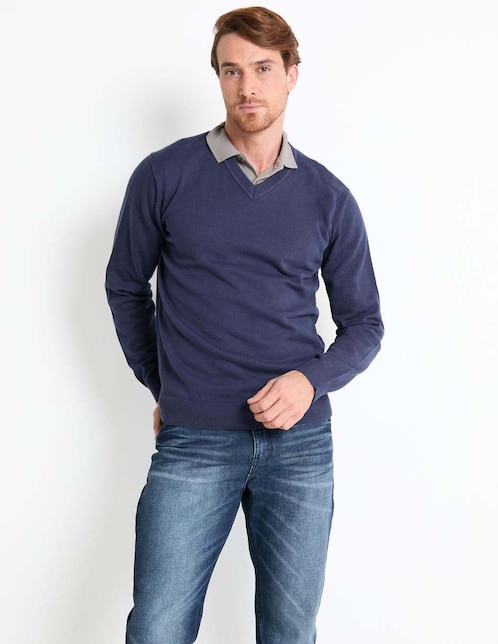 SUETER WKH25800-C02 W, CH, AZUL MARINO