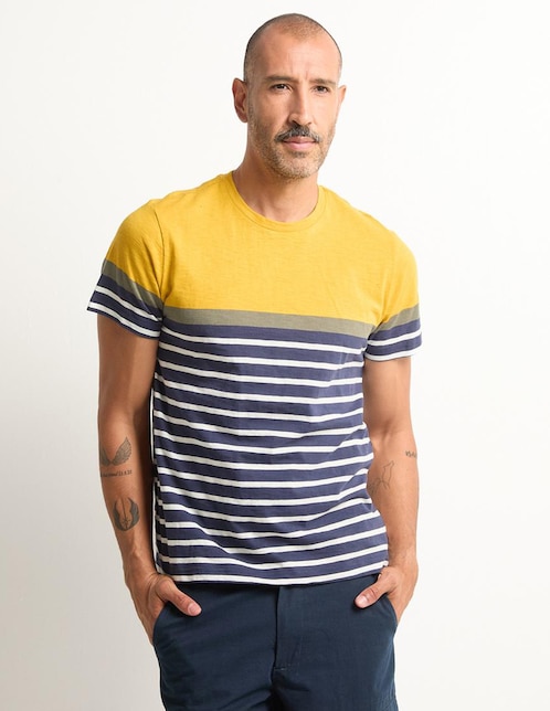Playera cuello redondo para hombre