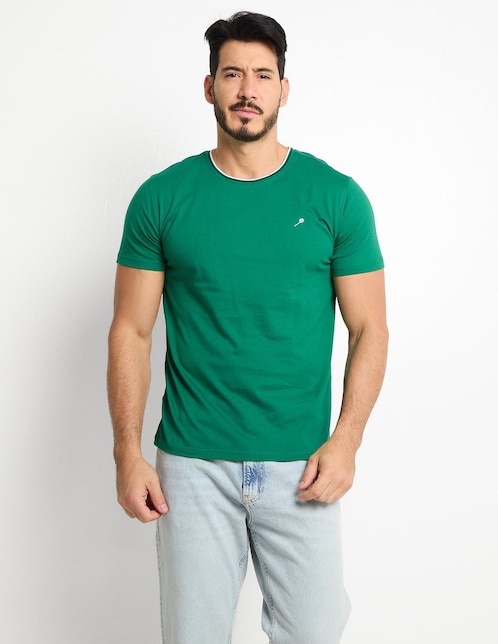 Playera cuello redondo para hombre 1