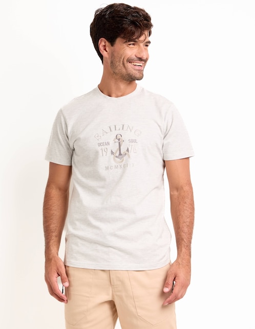 Playera cuello redondo para hombre 1