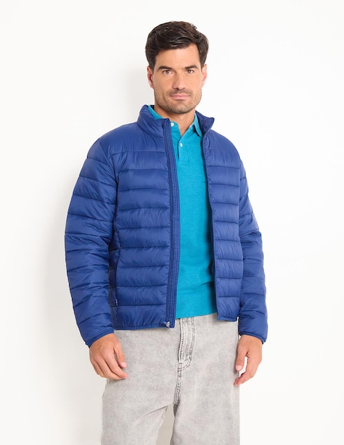 Chamarra acolchada con bolsillos para hombre 1