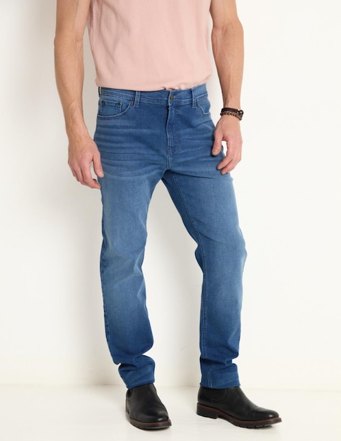 Jeans straight Weekend lavado medio para hombre