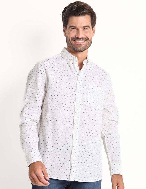 Camisa casual manga larga para hombre 1