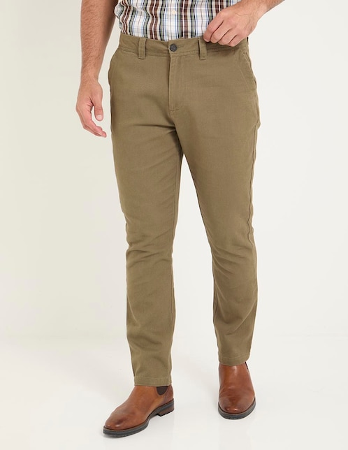 Pantalón slim de algodón para hombre 1