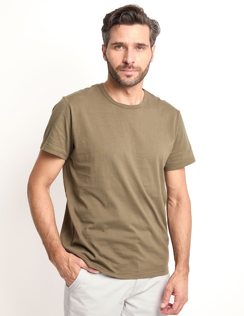 Playera cuello redondo para hombre 1