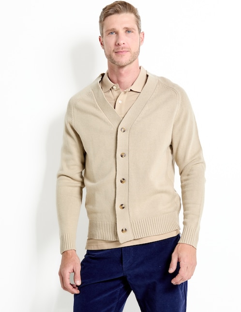 Suéter cuello V para hombre