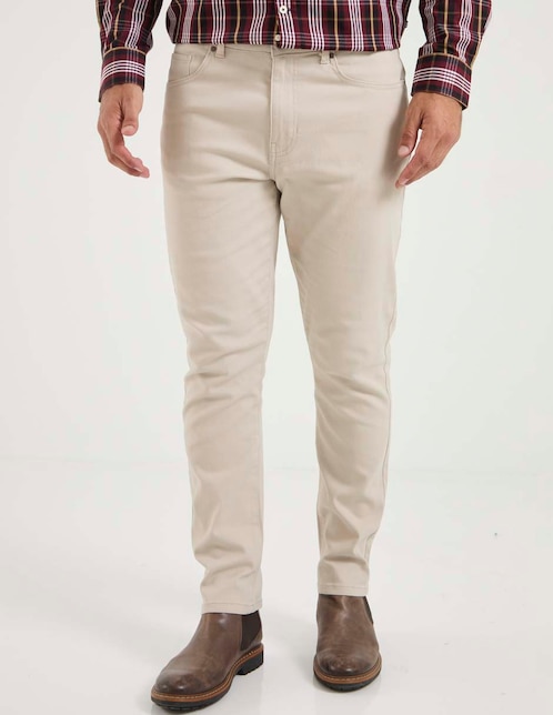 Pantalón slim de algodón para hombre 1