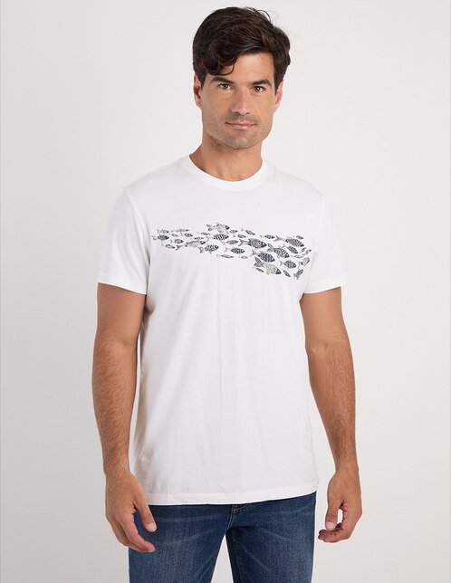 Playera Weekend cuello redondo para hombre