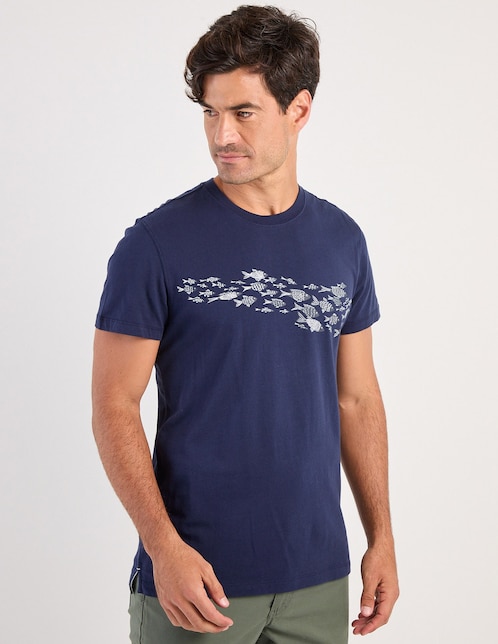 Playera cuello redondo para hombre 1