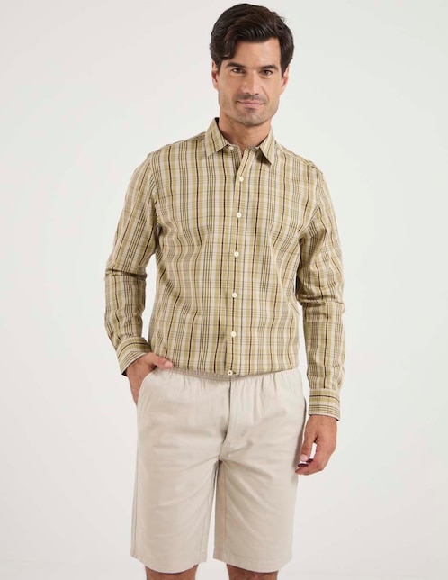 Bermuda de gabardina para hombre 1