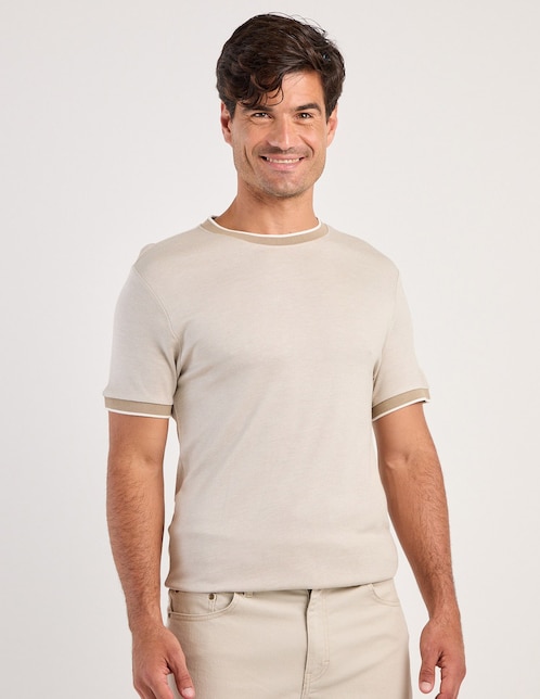 Playera cuello redondo para hombre 1