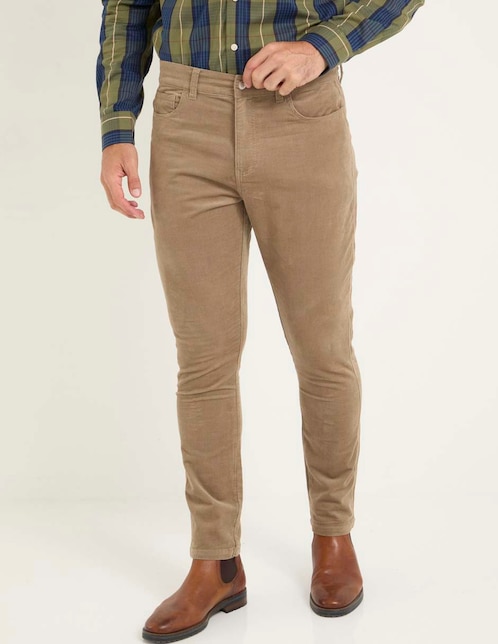 Pantalón slim de algodón para hombre 1