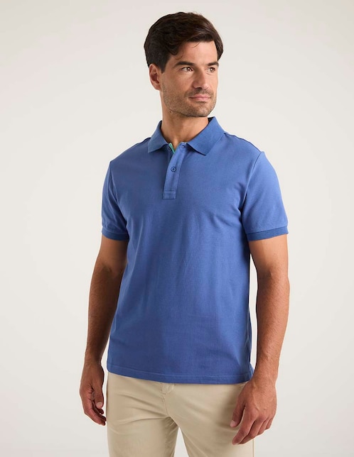POLO WKH25239-12 WEEKEND L, EG, ÍNDIGO