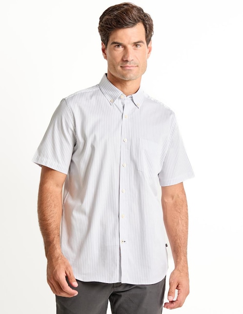 Camisa casual de algodón manga corta para hombre 1