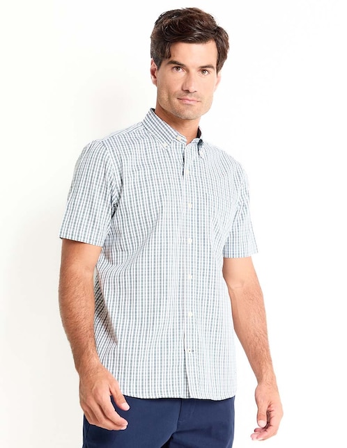 Camisa casual de algodón manga corta para hombre 1