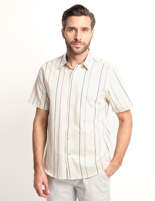 Camisa casual manga corta para hombre 1