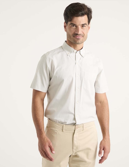 Camisa casual Weekend de algodón manga corta para hombre