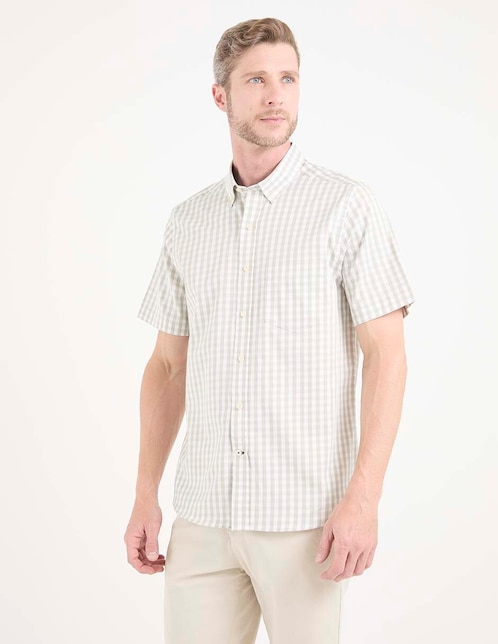 Camisa casual manga corta para hombre 1