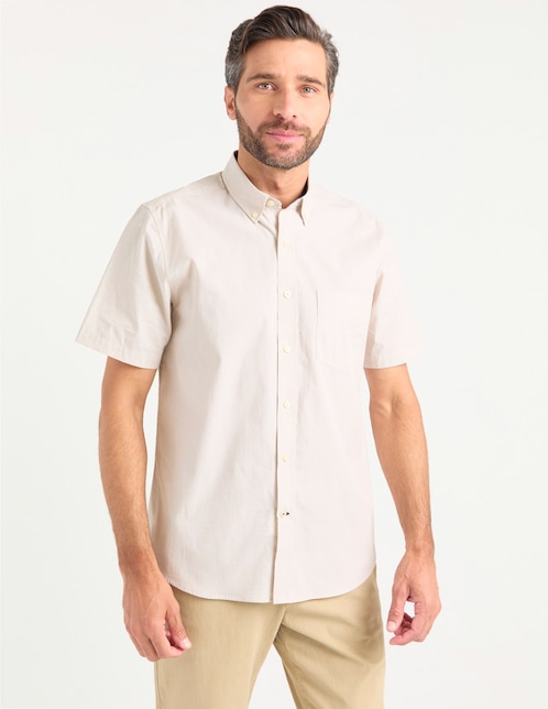 Camisa casual manga corta para hombtre 1