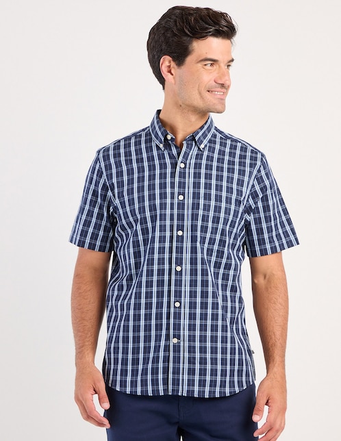 Camisa casual de algodón manga corta para hombre 1