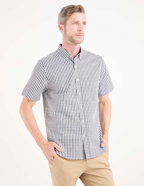 Camisa casual manga corta para hombre 1