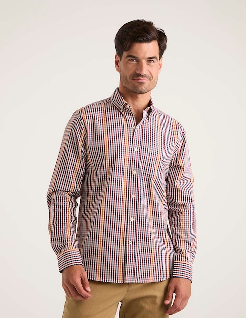 Camisa casual manga larga para hombre 1