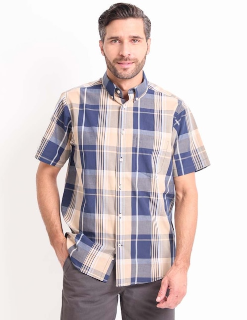 Camisa casual manga corta para hombre 1