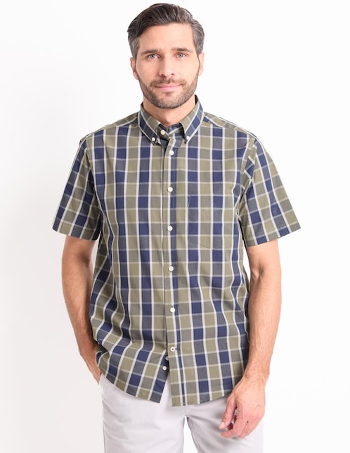 Camisa casual manga corta para hombre 1