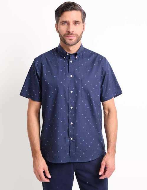 Camisa casual manga corta para hombre 1