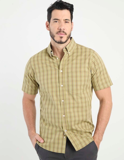 Camisa casual manga corta para hombre 1