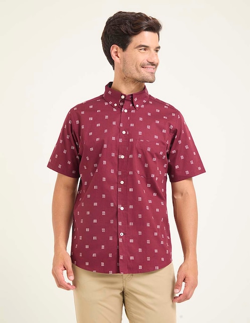 Camisa casual manga corta para hombre 1