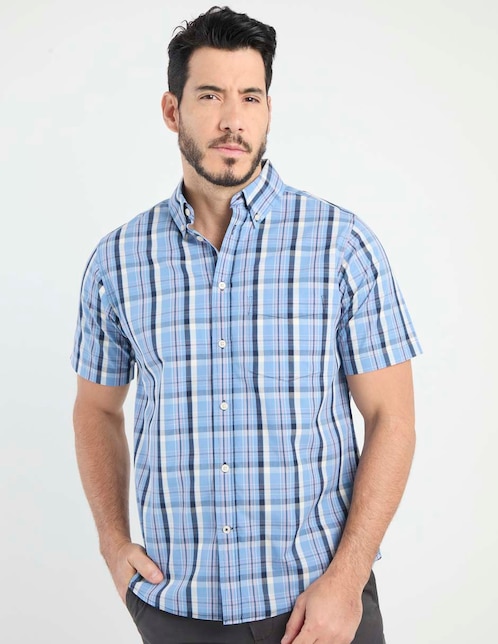 Camisa casual manga corta para hombre 1