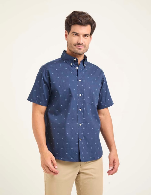 Camisa casual manga corta para hombre 1