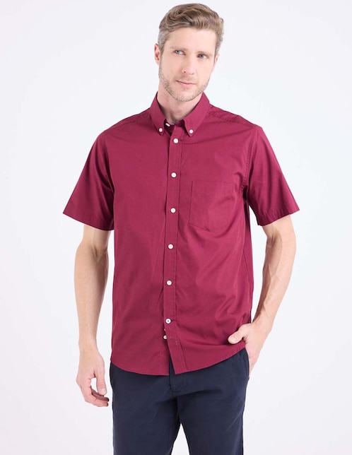 Camisa casual de algodón manga larga para hombre 1