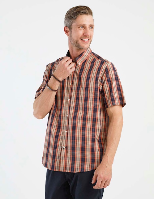 Camisa casual manga corta para hombre 1