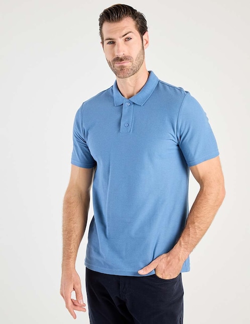 POLO WKH25220-P07 W, M, PLÚMBAGO MEDIO