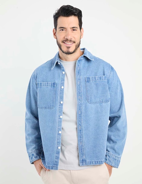 SOBRECAMISA WK, EG, ÍNDIGO DENIM CLARO