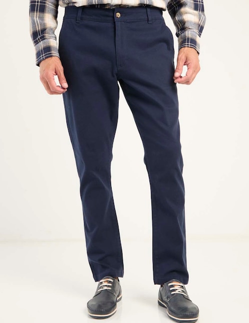 Pantalón recto de algodón para hombre 1
