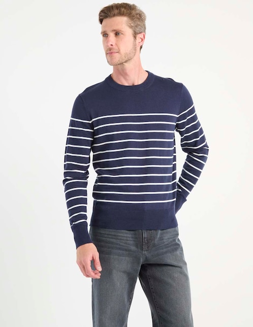 Suéter cuello redondo para hombre 1