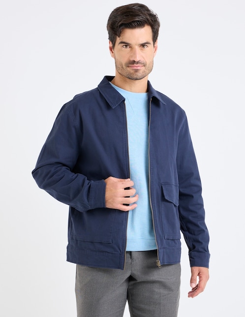 CHAMARRA WEEKEND, M, NAVY BLAZER LISO W