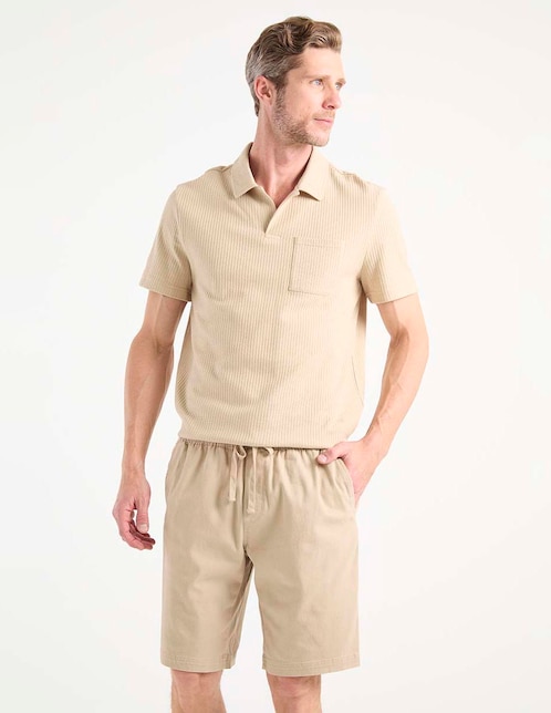 Bermuda de gabardina para hombre 1