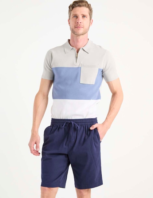 Bermuda de gabardina para hombre 1
