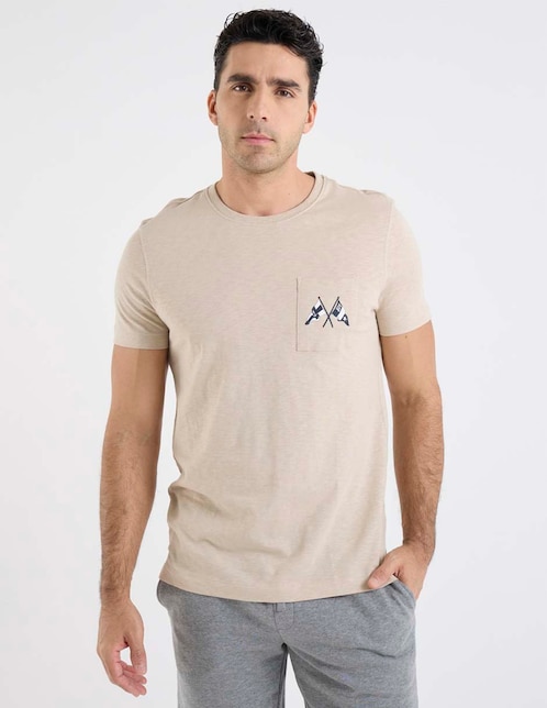 Playera cuello redondo para hombre 1