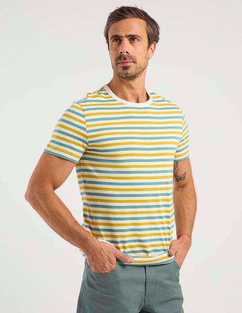 Playera cuello redondo para hombre 1