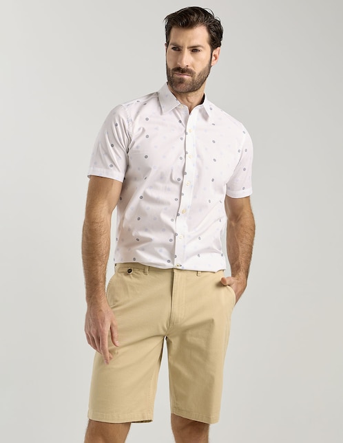 Bermuda de gabardina para hombre 1