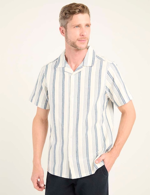Camisa casual Weekend de algodón manga corta para hombre