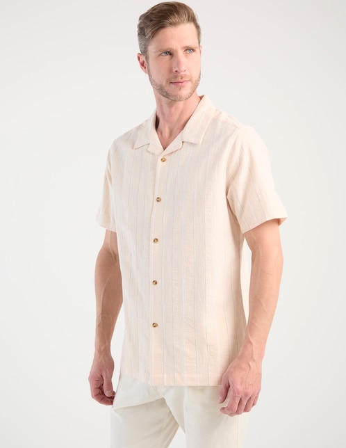 Camisa casual de algodón manga corta para hombre 1
